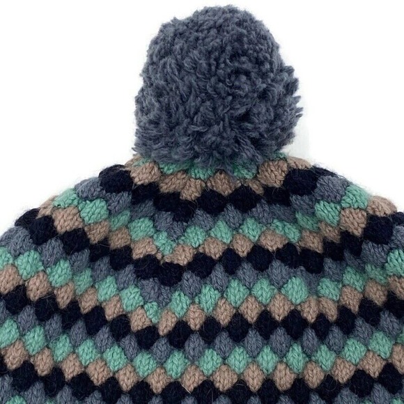 Kangol Pebble Knit Pull On Beanie Hat Top Pom Angora Wool Blend Unisex‎ - Picture 8 of 15